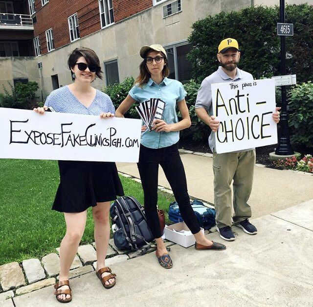 canvassing to expose fake clinics